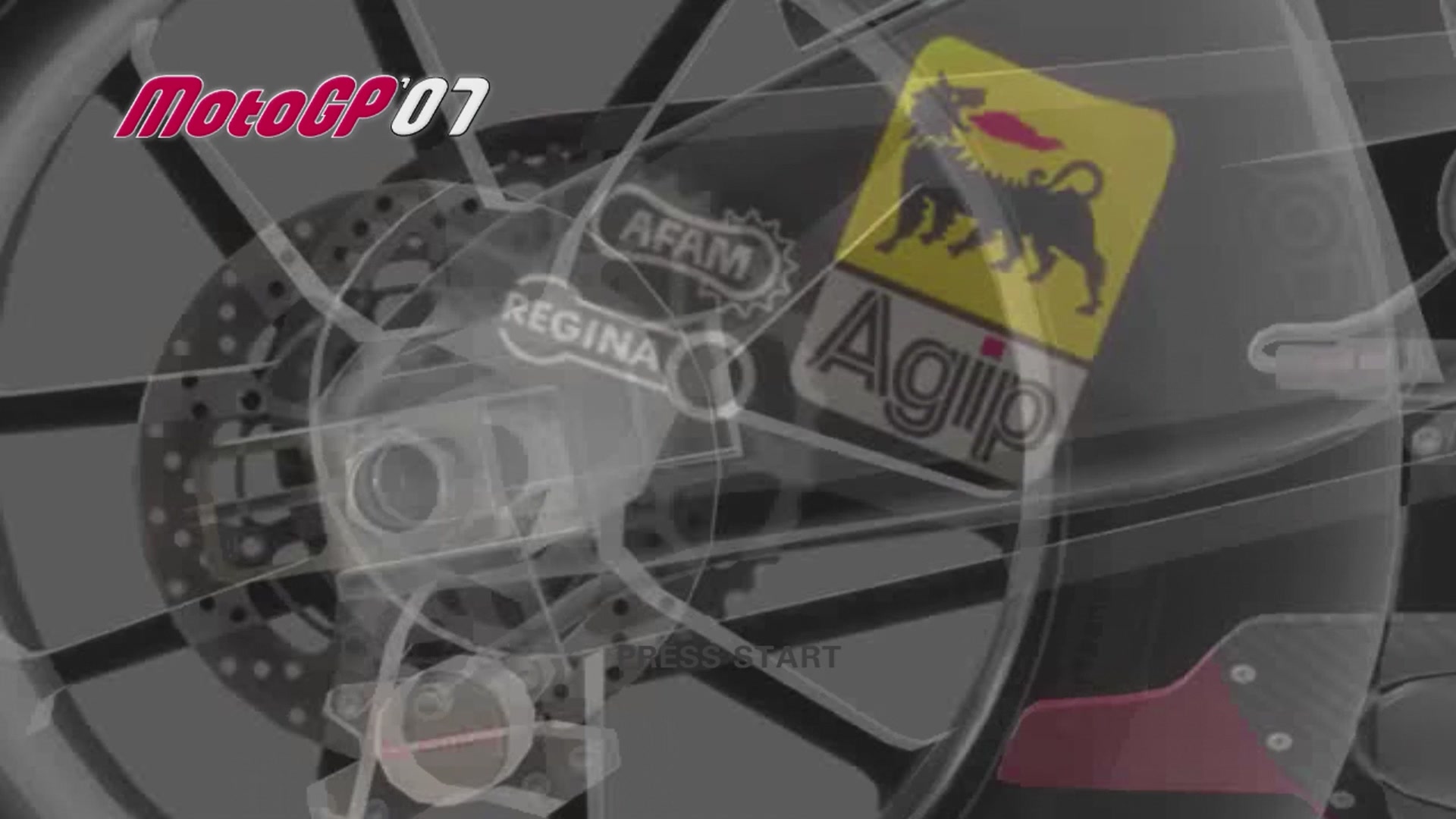 Moto GP 07 title screen for Xbox 360